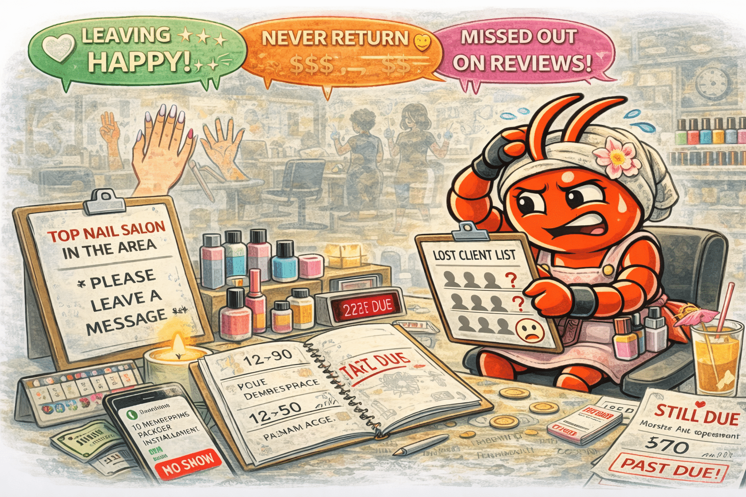 AI agents for Melbourne nail salons - Clients Love Their Set But Forget to Rebook