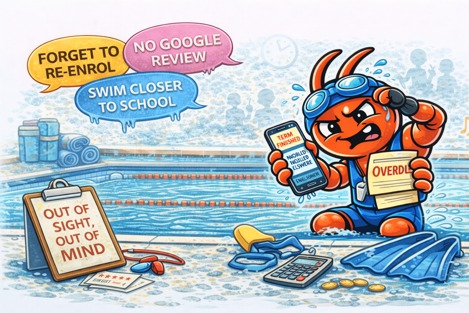 AI agents for Melbourne swimming schools - Families Drift Away Between Terms