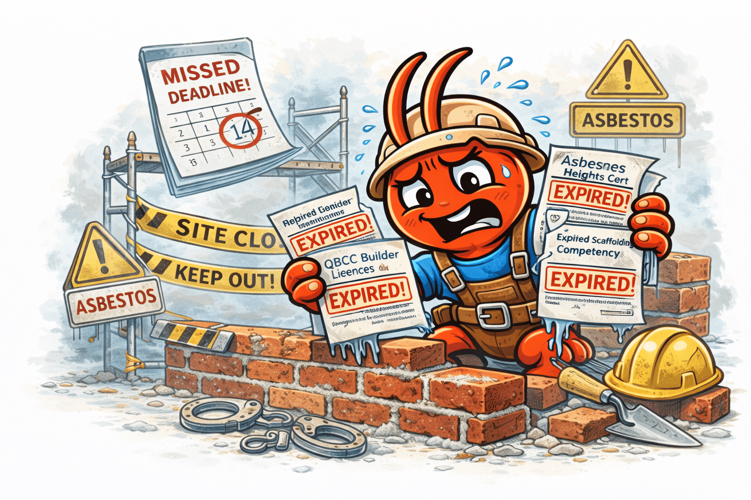 AI agents for Melbourne bricklayers - Licence and Cert Renewals Slip