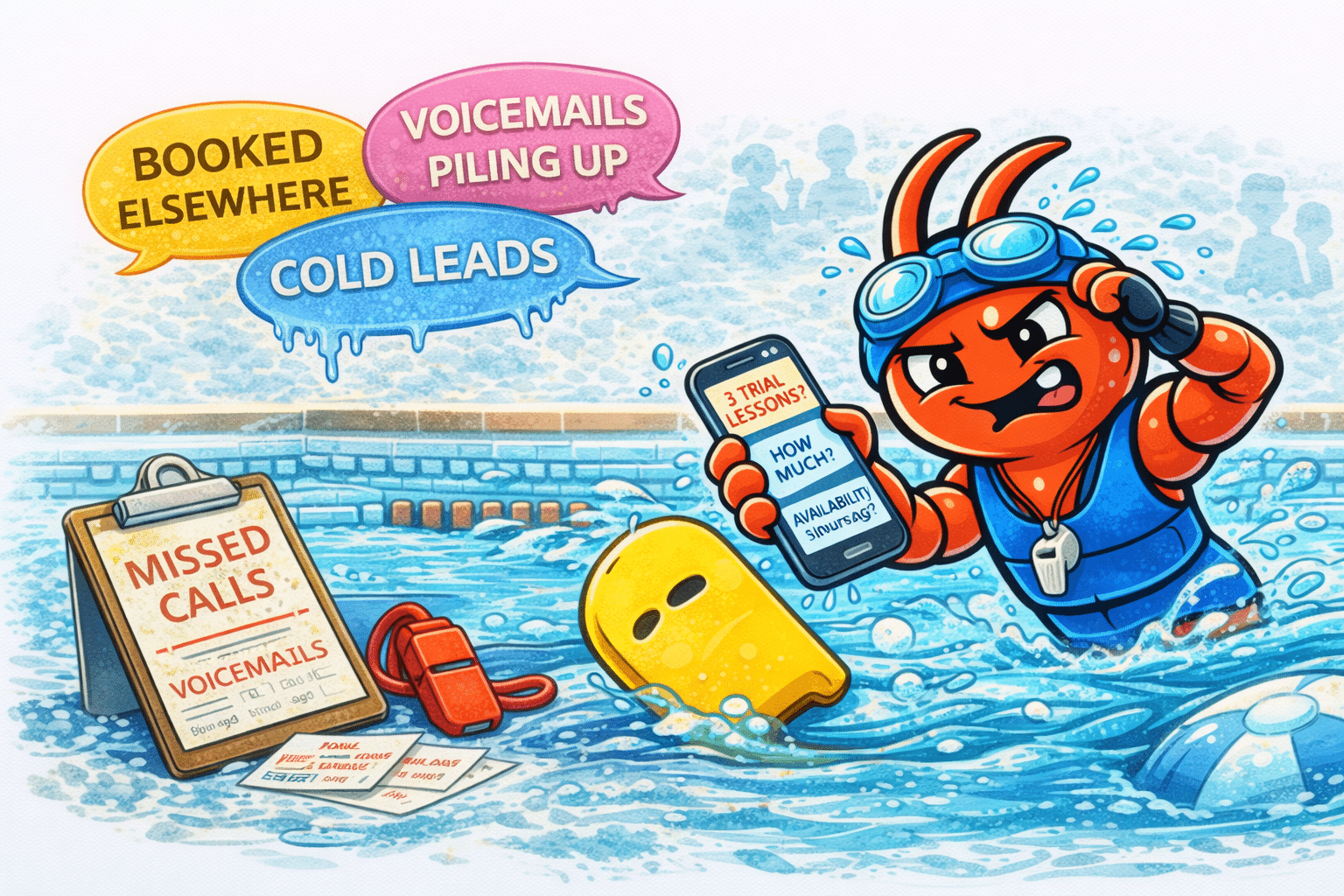 AI agents for Melbourne swimming schools - Trial Lesson Enquiries Go Cold While You're in the Pool