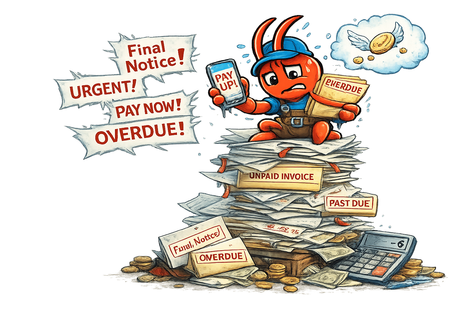 AI agents for Melbourne roofers - Unpaid Invoices Stack Up